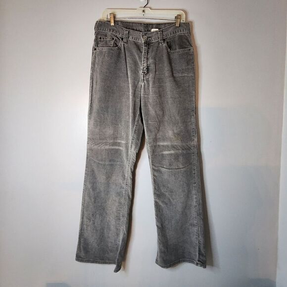 Levis 515 boot women's cut lower rise 12 mis lm corduroy gray - Picture 1 of 6
